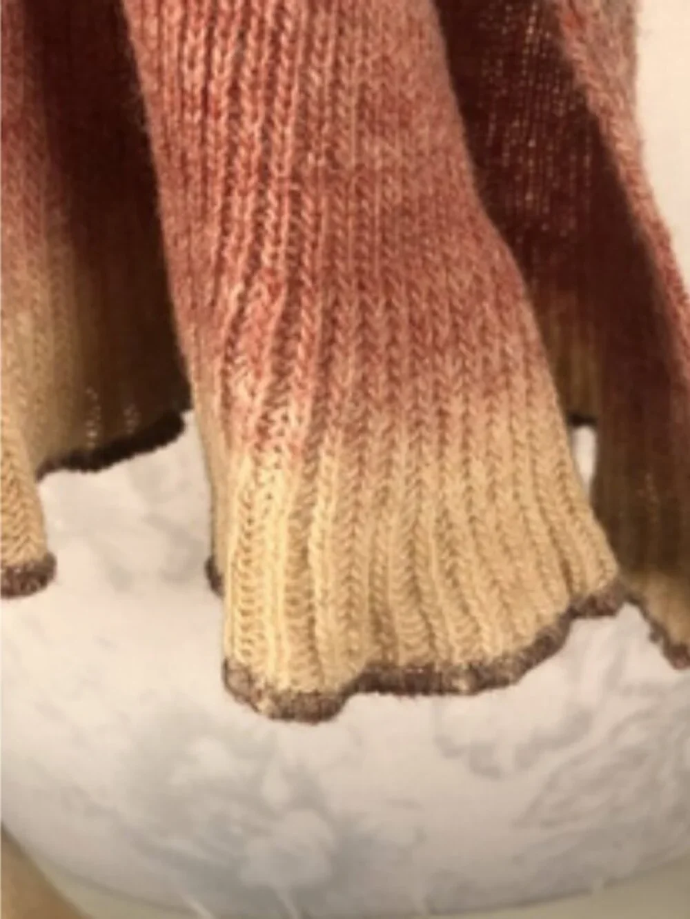 Ombré Knit Scarf in Earth Tones • Soft Gradient • Unlabeled Boutique Style